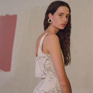 Paloma Wool Stella Bone Hoop Earrings